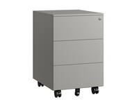 Ladeblok Euroseats 3 gelijke lade 50x39x60cm op wieltjes grijs