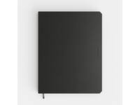 Notitieboek de KEMPEN Ashblack 171x220mm blanco 192 pag 90gr zwart