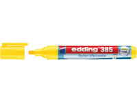 Viltstift edding 385 flipover penseelpunt geel