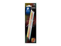 Potlood Staedtler Norix HB assorti blister à 3 stuks