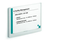 Deurbordje Durable Click sign A5 liggend wit