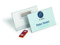 Badge Durable 8244 vlak met magneet 54x90mm place and hold 25 stuks
