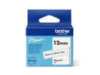 Labeltape Brother P-touch Btag-231 standaard 12mm zwart op wit