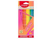 Kleurpotlood Maped Neon set à 12 kleuren