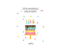 Verjaardagskalender kort Pretty Cute 21x30cm