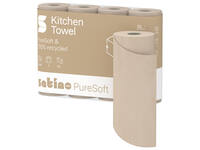 Keukenrol Satino PureSoft 3-laags 4x64 vel naturel 175890