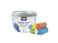 Klei Creall Play-it Ultra Soft helder  rood/blauw/groen/geel/wit 1100 gram