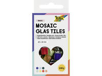 Mozaieksteentjes Folia 10x10mm glas basis assorti