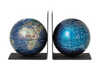 Boekensteun Troika met magnetische globes 13cm set à 2 stuks assorti