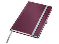 Notitieboek Leitz Style A5 lijn 160 pagina's 100gr rood