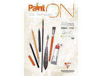 Tekenblok Clairefontaine Paint On A4 40 vel 250gr