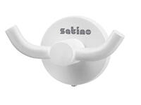 Kledinghaak Satino 2 haaks wit 332180