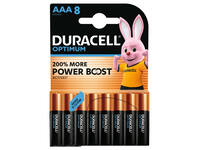 Batterij Duracell Optimum 8x AAA
