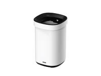 Afvalbak Desq open inworp 20 liter metaal wit