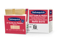 Pleisters Salvequick textiel extra groot 6x 21 stuks