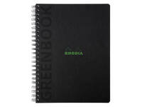 Notitieboek Rhodia Greenbook recycled A4+ lijn 160 pagina's 90gr hc