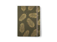 Notitieboek Paperclip Freestyle fabrick A5 96vel 100gr lijn