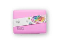 Gouache HIMI 24 kleuren 30gr opbergbox roze