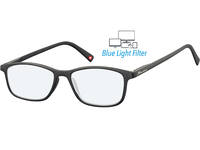 Bril  Montana +0.00 dpt blue light filter zwart