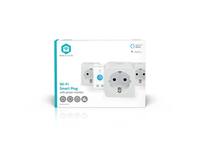 Slimme stekker Nedis Smartlife Wifi 3 stuks wit