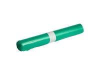 Afvalzak Propsac HDPE T23 58x100cm 70L groen rol à 25 stuks