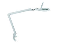 Loeplamp MAUL Makro LED met tafelklem lens 144 cm2 wit