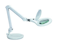 Loeplamp MAUL Makro LED met voet lens 144 cm2 wit