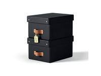 Opbergdoos Leitz Puro met deksel 7 liter set van 2 zwart