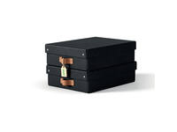 Opbergdoos Leitz Puro met deksel 8 liter set van 2 zwart