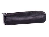 Pennenetui Oxford 22x6cm leer rond zwart