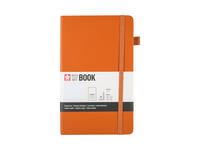 Notitieboek Sakura large 130x210mm lijn hard cover amber