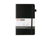 Notitieboek Sakura large 130x210mm lijn hard cover zwart