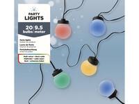 Partylight Lumineo led outdoor 20 bollen 950cm assorti