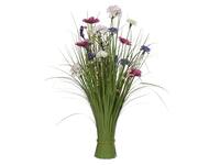 Kunstgras Everlands met bloemen assorti 70cm polyester