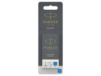 Inktpatroon Parker Quink uitwasbaar blauw blister à 5 stuks