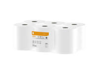 Poetspapier Satino CF1 HiCycle 1-laags 300m 6x857 vel wit 315560