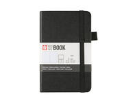 Notitieboek Sakura pocket 90x140mm lijn hard cover zwart