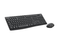Toetsenbord- en muisset Logitech MK295 Silent draadloos QWERTY graphite