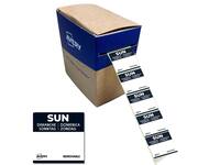 Etiket Avery HACCP zondag-zwart 25x25mm 1000 stuks