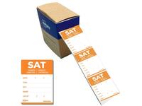 Etiket Avery HACCP zaterdag-oranje 40x56mm 500 stuks