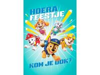 Wenskaart Hallmark uitnodiging Paw Patrol pak à 6 stuks