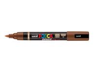 Paintmarker Uni POSCA PC-5BR brushpunt medium bruin