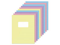 Schrift Kangaro A5 lijn 80 pagina's 60gr pastel assorti 10 stuks