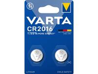 Batterij VARTA knoopcel 2x CR2016 lithium