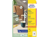 Etiket Avery L7104REV-25 60mm wit 300 stuks