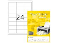 Etiket TopStick 8701 66x33.8mm wit 2400 stuks