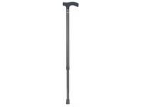 Wandelstok Able2 carbon soft recht handvat zwart