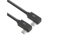 Kabel ACT USB-C hoek links/rechts 10Gbps 2m