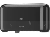 Toiletpapierdispenser Tork T7 Elevation Optiserve Coreless medium duo zwart 558068