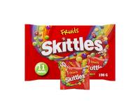 Snoep Skittles fruit uitdeelzak 11 zakjes a 18 gram